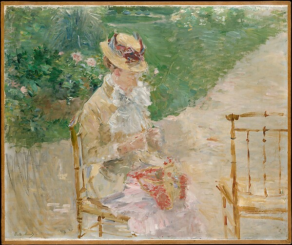 Young Woman Knitting — Berthe Morisot
