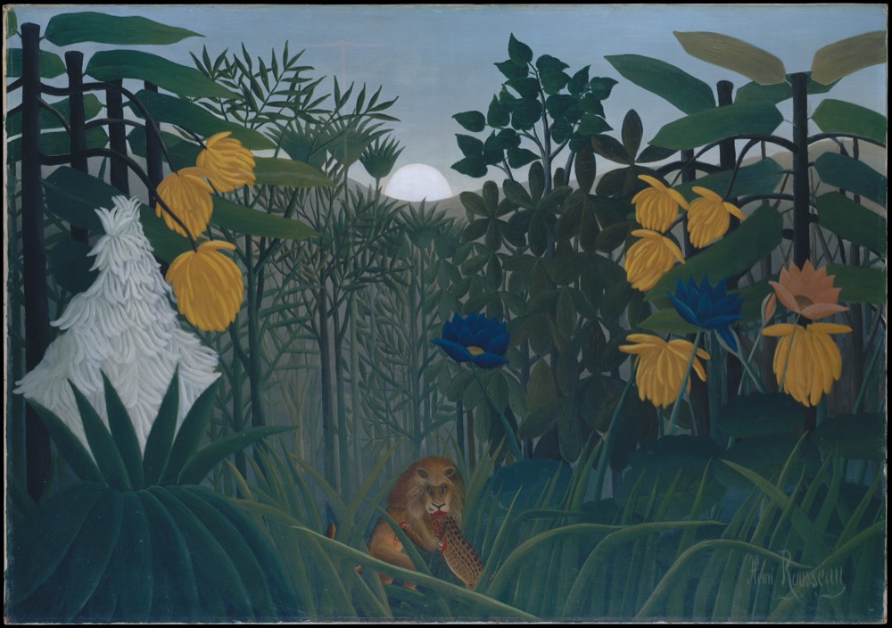The Repast of the Lion — Henri Rousseau (le Douanier)